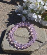 Armband med kristaller Rosa
